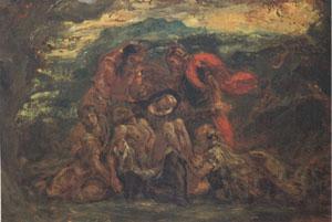Eugene Delacroix Pieta (mk05) Norge oil painting art